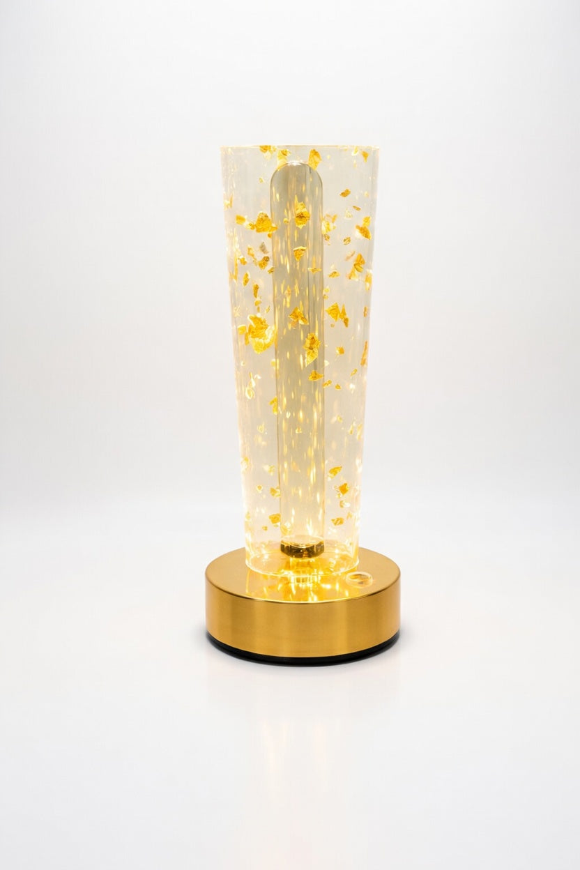 Luxury Touch Control LED Crystal Bubble Rechargeable Lamp – 3 Color Modes