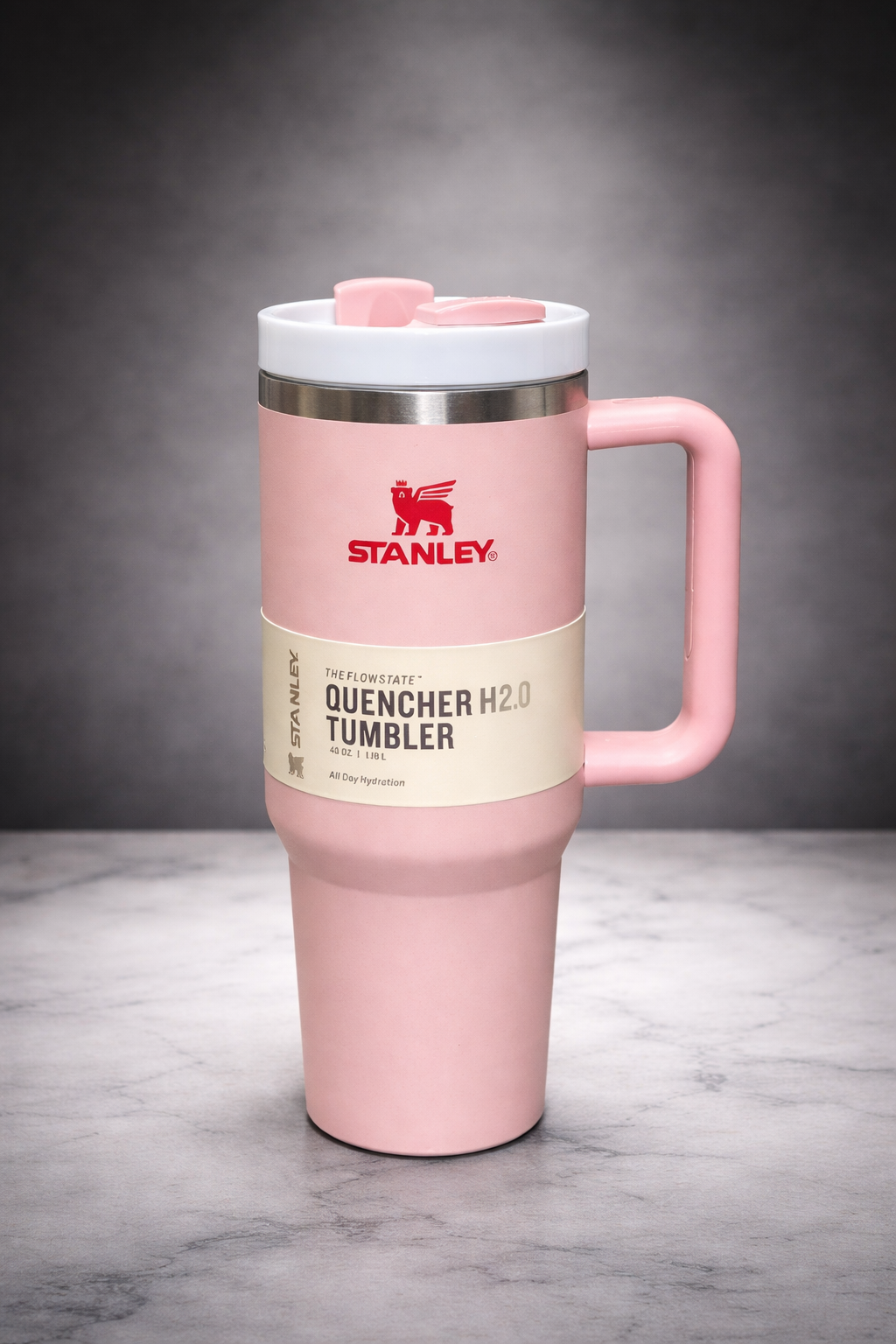 Blush Pink Stanley Quencher H2.0 40 OZ – Elegant Everyday Tumbler